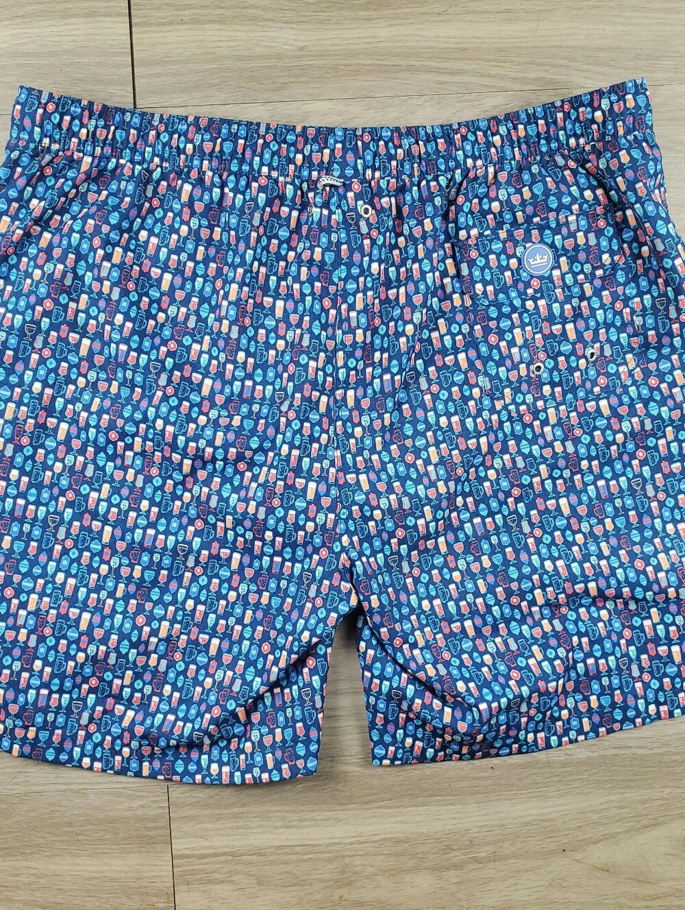 Peter Millar Seaside Collection Swim Trunks XL Cocktail